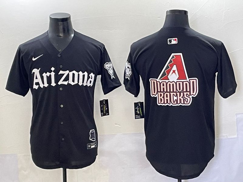 Men 2025 Arizona Diamondback Blank Black Five generations Joint Name Nike MLB Jersey style 5